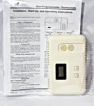 Carrier TSTATCCBAC01-B Non-programmable Heat/cool Digital Thermostat Used. Price: $52.00.
