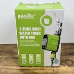 Rainpoint 1-ZONE Wifi Water Timer W/ Hub Smart Sprinkler Controller Brass Open. Price: $39.99.