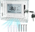 Universal Lock Box With Key,clear Large Thermostats Guard For New. Price: $20.45.