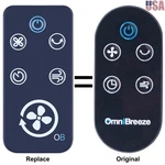Replaced Remote Control For Omni Breeze Tower Fan SFY.22 DC2018 DC2301 3333004 New. Price: $15.99.