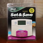 Hunter 44360 Set & Save 7 Day Programmable Thermostat Indiglo Lcd New. Price: $49.99.