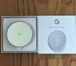 Google Nest Thermostat G4CVZ Programmable Wi-fi Snow Open. Price: $39.99.