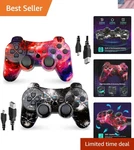 Unique Skull + Galaxy Wireless Controllers For PS3 Motion & Usb Charge New. Price: $46.91.