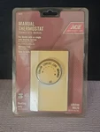 Ace Manual Dial Thermostat Heating Only 120/240V Single Or Double Pole 42727 New. Price: $16.99.