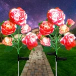 10 Led 7-COLOR Changing Solar Rose Flower Lights Garden Decorations Outdoor W... New. Price: $37.26.