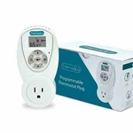 Programmable Thermostat Outlet Plug For Space Heaters And A/cs, 120V/ 110V 15... Open. Price: $39.99.