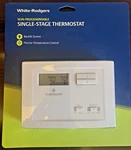 White Rodgers NP110 Non-programmable Single Pole Thermostat Brand New. Price: $24.99.