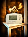 Honeywell 5-1-1 Programmable Thermostat RTH6450D1009 Cream Works! Used. Price: $15.00.