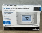 New Emerson Programmable Thermostat 80 Series 1F83H-21PR White. Price: $28.95.