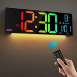 Leike 16.2'' Large Digital Wall Clock With Remote Control, Big Led/dual Alarm... New. Price: $41.55.