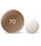 Google Nest Learning Thermostat (4TH Gen) With Temperature Sensor Open. Price: $100.00.