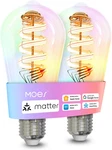Matter Wifi ST64 Edison Smart Bulbs, Color Changing Light Bulb, 16 Million Rgb New. Price: $65.99.