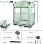 Porayhut Pop-up Greenhouse Tent Portable X-large Indoor Flower New. Price: $60.00.