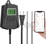 Seedling Heat Mat Wifi Thermostats Temperature Controller Dual Relay Germination New. Price: $28.00.