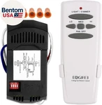 Universal Ceiling Fan Remote Control And Receiver Kit With 3 Speed Light Dim New. Price: $42.65.