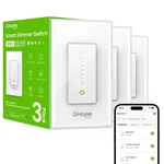 Ghome Smart Dimmer Switch, Single Pole, 2.4GHZ Wifi Light Works... New. Price: $79.86.