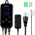 Digital Temperature Controller 2-STAGE Outlet Thermostat Heating And Cooling Mod New. Price: $37.49.