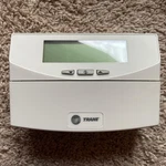 Trane T7350 Communicating Programmable Thermostat Heat 2 Cool Humidity Open. Price: $99.99.