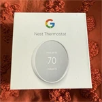 Google Nest Thermostat Programmable Digital Display Wi-fi White Smart Home Used. Price: $59.99.