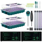 Hugbow Seed Starter Tray With Grow Lights And 1 Inch (compact Size), White New. Price: $65.53.