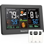 Weather Station Wireless Indoor Outdoor Thermometer 3SENSOR Adjustable Newentor. Price: $54.99.