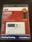 Ace Programmable Thermostat Heating Cooling 24-VOLT Easy Programming # 42355 New. Price: $39.99.