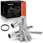 A-premium Engine Coolant Thermostat Housing Assembly Compatible With Ford/lin... New. Price: $108.13.