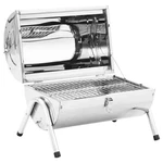 Portable Tabletop Charcoal Bbq Grill Stainless Steel Double Grids Camp Vidaxl New. Price: $75.99.