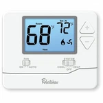 Robertshaw RS8110 Series Non-programmable Thermostat, White, Heat / C... New. Price: $65.95.