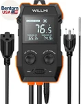 WH2408 Temperature Controller 10A 1200W, Digital Thermostat Controlled Outlet Pl New. Price: $58.43.