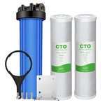 Simpure DB20P Filter Housing And Micron 20" X 4.5" Cto Whole House Carbon W... New. Price: $183.73.