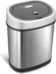 DZT-12-9 Automatic Touchless Motion Sensor Oval Trash Can, 3.2 Gal. L., Stain New. Price: $43.81.