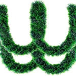 Glyinnhe 33FT Christmas Tinsel Garland Green Metallic Twist Ar... New. Price: $18.42.