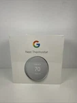 Google Nest G4CVZ Programmable Wi-fi Thermostat Fog Gray New Sealed. Price: $74.95.