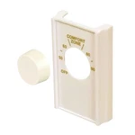 Ivory Single Pole Volt Thermostat Cover W/line Knob Set New. Price: $14.95.