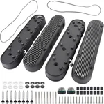 Ls Finned Cast Aluminum Valve Covers With Coil Mounts And Black New. Price: $228.49.