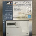 Lux TX1500 5-1-1 Programmable Thermostat Smart Temp- New- Sealed. Price: $36.87.