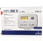 Emerson Programmable Thermostat (5/2-DAY) Simple 70 Series Single 1F78-151 Open. Price: $18.00.