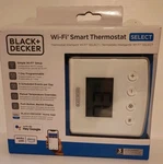 Black & Decker Wi-fi Smart Thermostat Works With Alexa Open Box #CT7935A. Price: $15.00.