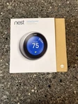Google Nest 3RD Generation Learning Thermostat Stainless Steel T3007ES Open Box. Price: $109.00.