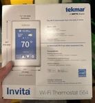 Invita Tekmar Wi-fi Thermostat / 2-WIRE, Energy Star Approved, Model ( 564 ) New. Price: $219.00.