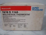 Honeywell T874D 1165 Multistage Thermostat 24V New In Box. Price: $24.99.