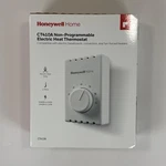 Honeywell Home CT410A Non-programmable Electric Heat Thermostat New. Price: $24.99.
