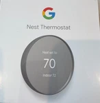 Google Nest Thermostat Charcoal - New Unopened Mfg. In 2024. Price: $79.95.