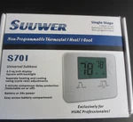 Suuwer S701 Non-programmable Thermostat Single Stage Heat/cool-universal Subbase New. Price: $24.99.