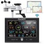 Raddy L7 Lora Weather Station: Wi-fi, 1.9-MILE Range, 7.2" Display, Rain & Temp New. Price: $179.99.