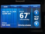Honeywell RTH9590WF Wifi Smart, Color 7 Day Programmable Thermostats /w Voice 2 Used. Price: $110.00.