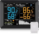 Weather Station Indoor Outdoor Wireless Sensor With Large Display SC-07 Open. Price: $29.99.