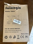 Sainlogic Weather Station Indoor Outdoor W/large Display & Black SC-07 Used. Price: $37.00.
