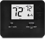 Electeck Non-programmable Digital Thermostat For Home, Up To HEAT/1 Black New. Price: $43.83.